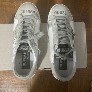 Golden Goose Super-Star sneakers with Texas graffiti